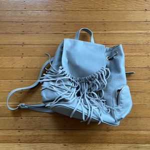 Fringe Gray Backpack